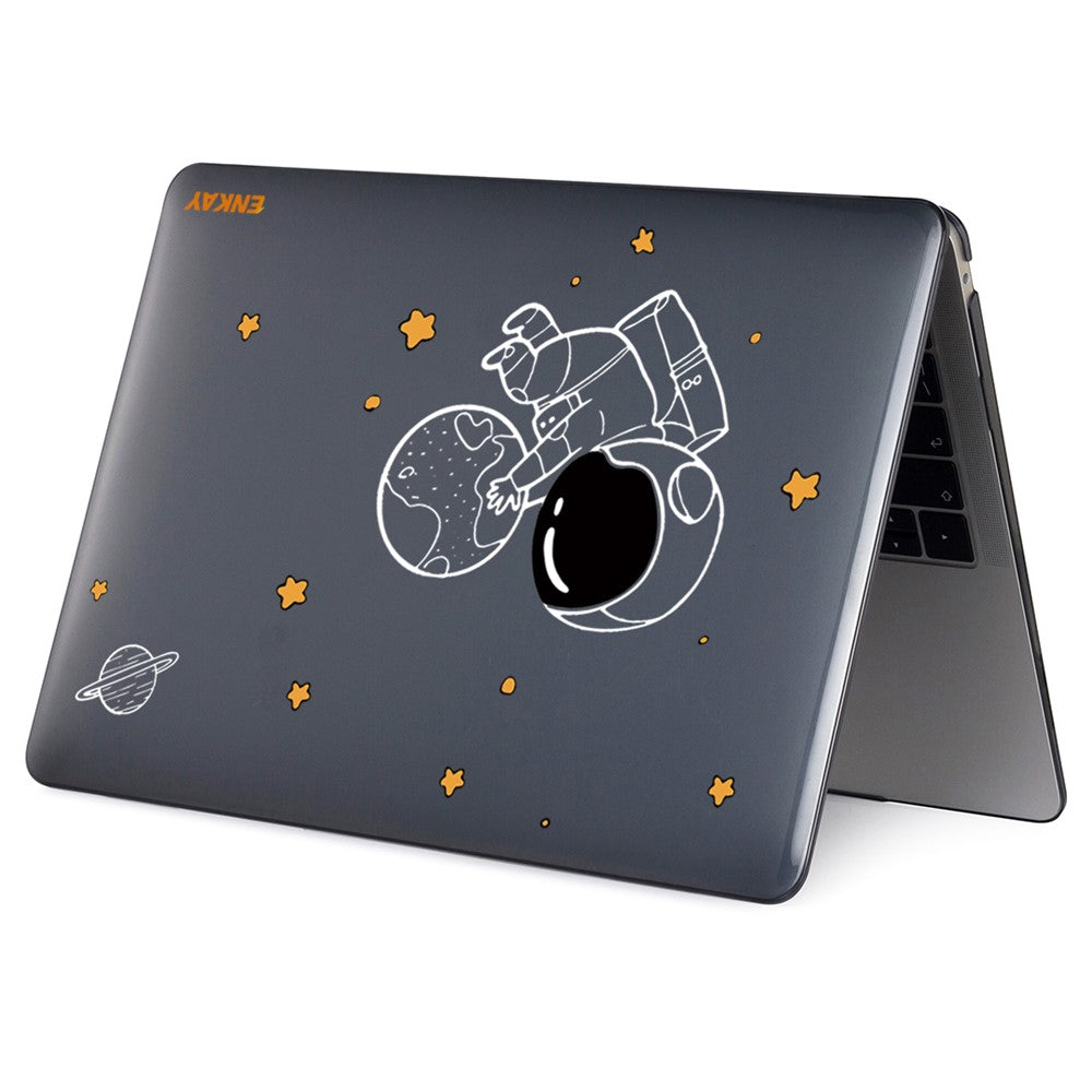 For-MacBook-Pro-13-inch-(2020)-A2251-/-A2289-/-A2338-(EU-Version)-Protective-Cover-Astronaut-Pattern-Laptop-Case-with-TPU-Keyboard-Film-+-Anti-dust-Plugs-Astronaut-No.5