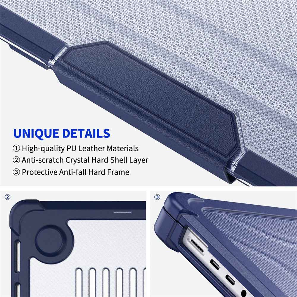Hard PC Case for MacBook Pro 14 inch (2026) A3427 A3426 / (2025) A3434 A3112 A3185 A3401 / (2024) A2918 A2992 / (2023) A2779 / (2022) / (2021) A2442 (EU) Shockproof Laptop Cover with Kickstand - Pink