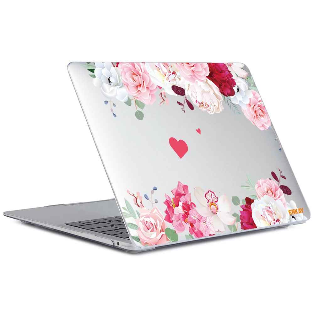 for MacBook Pro 14 inch (2026) A3427 A3426 / (2025) A3434 A3112 A3185 A3401 / (2024) A2918 A2992 / (2023) A2779 / (2022) / (2021) A2442 Flowers Series Crystal PC Laptop Case - Peony