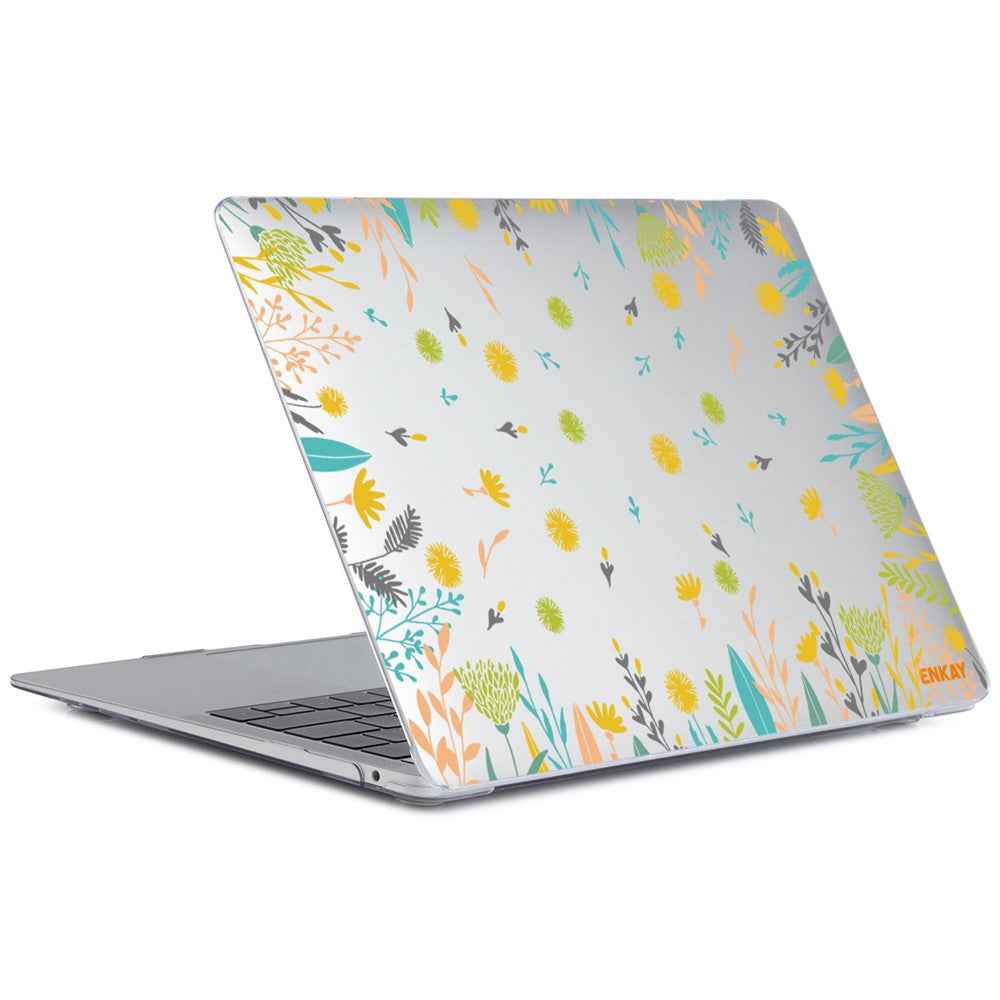 for MacBook Pro 16 inch (2026) A3429 A3428 / (2025) A3186 A3403 / (2024) A2991 / (2023) A2780 / (2021) A2485 Flowers Pattern Crystal PC Laptop Case - Dandelion