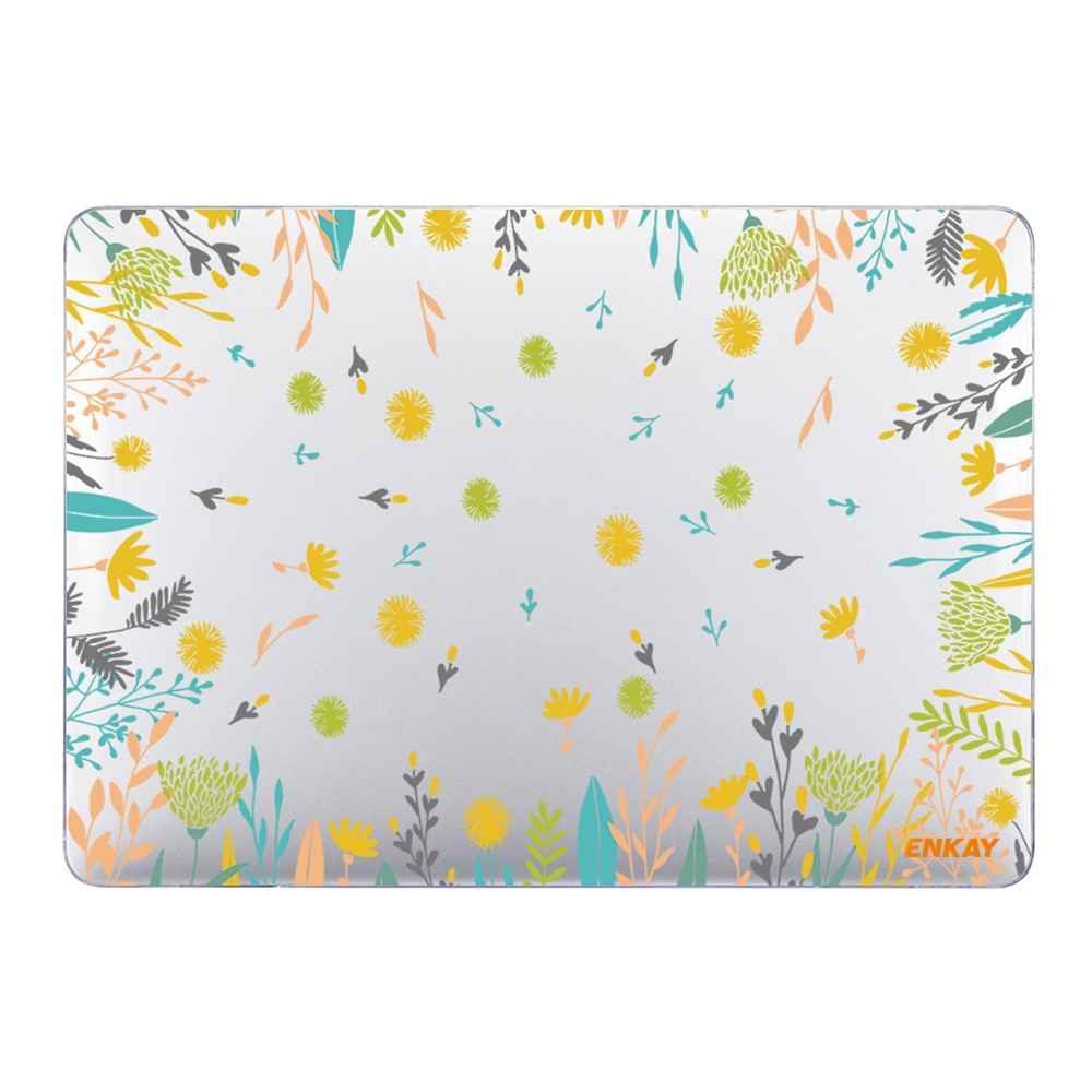 for MacBook Pro 16 inch (2026) A3429 A3428 / (2025) A3186 A3403 / (2024) A2991 / (2023) A2780 / (2021) A2485 Flowers Pattern Crystal PC Laptop Case - Dandelion
