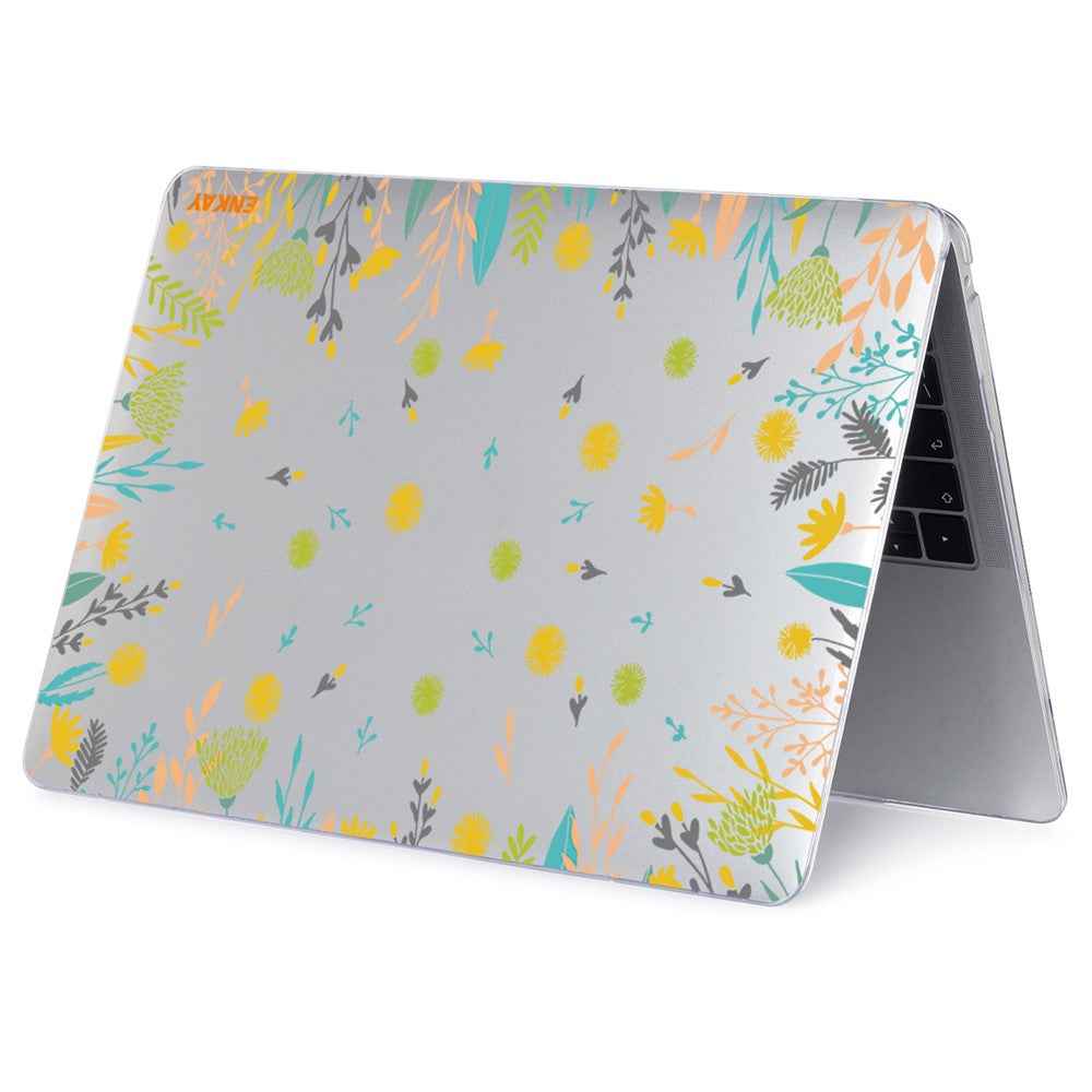 for MacBook Pro 16 inch (2026) A3429 A3428 / (2025) A3186 A3403 / (2024) A2991 / (2023) A2780 / (2021) A2485 Flowers Pattern Crystal PC Laptop Case - Dandelion