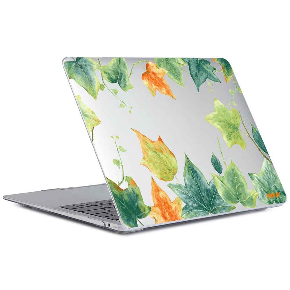 for MacBook Pro 13 inch (2020) A2251/A2289/A2338 Forest Series Pattern Design Polycarbonate Laptop Case Full Protection Notebook Cover - Ivy