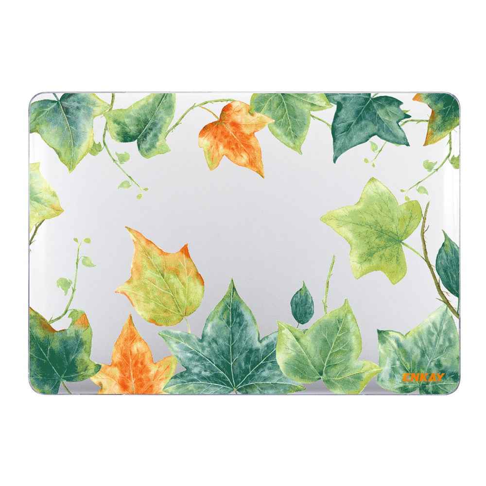 for MacBook Pro 13 inch (2020) A2251/A2289/A2338 Forest Series Pattern Design Polycarbonate Laptop Case Full Protection Notebook Cover - Ivy
