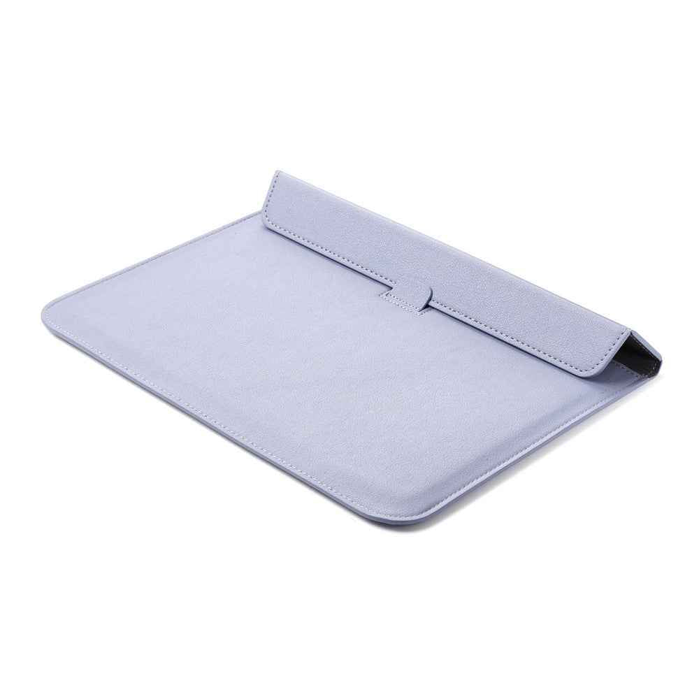 Envelop Style Leather Sleeve Pouch for Apple MacBook 12-inch / Air 11.6-inch - Serenity Blue