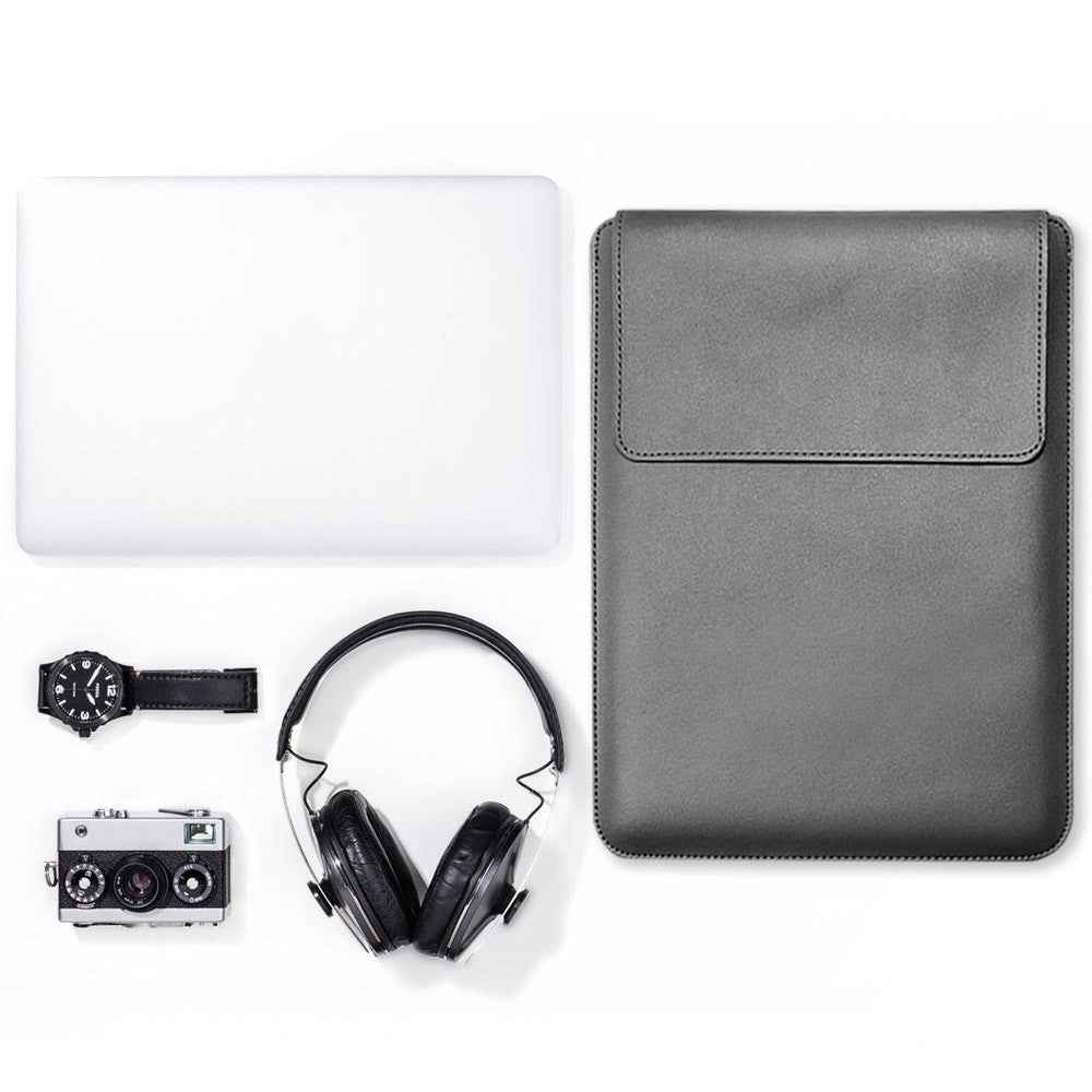 Laptop Sleeve with Mouse Pad for 11-12 inch Notebooks - Grey