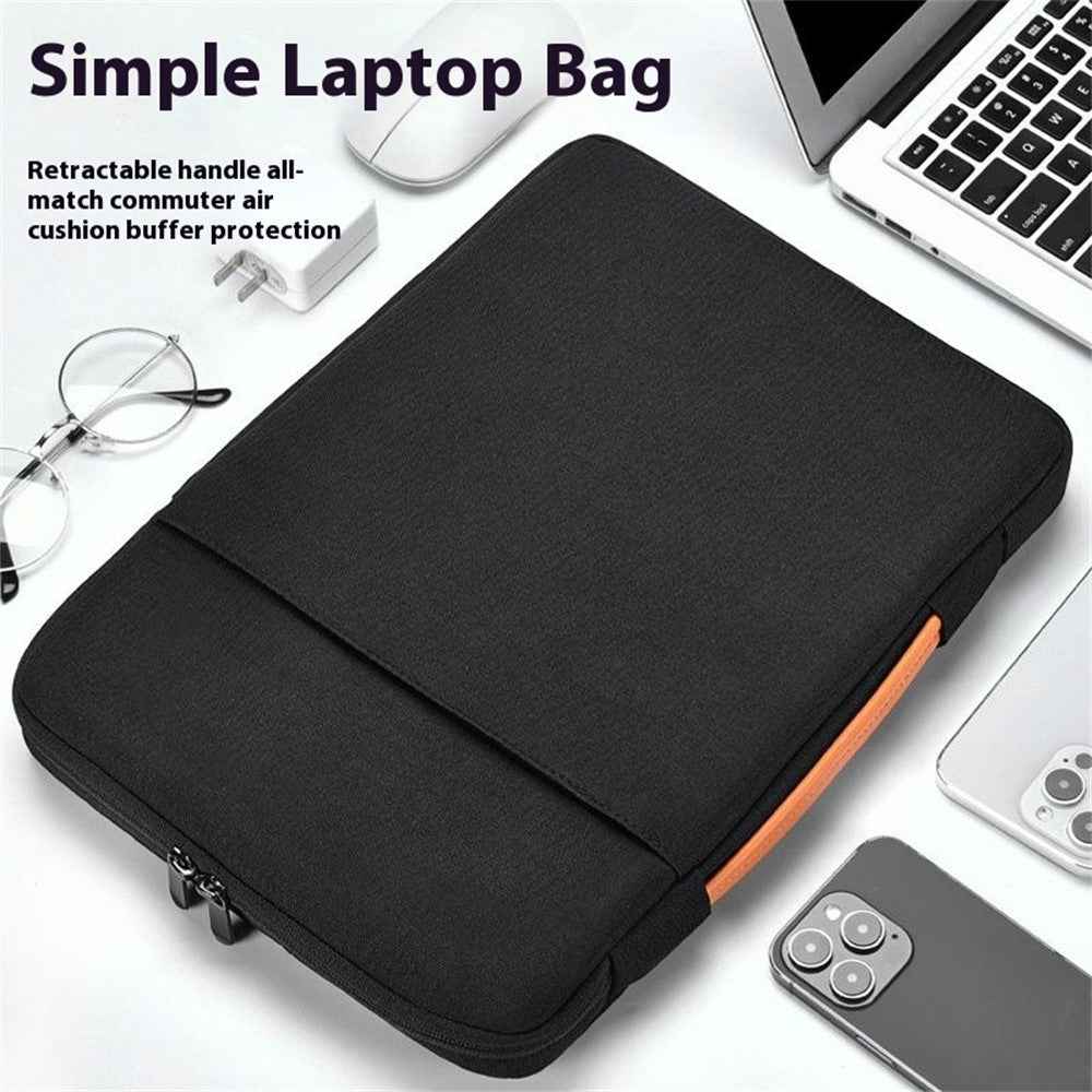 For 13.3 inch Laptop Carrying Case Oxford Cloth Anti Vibration Protective Cover - Black