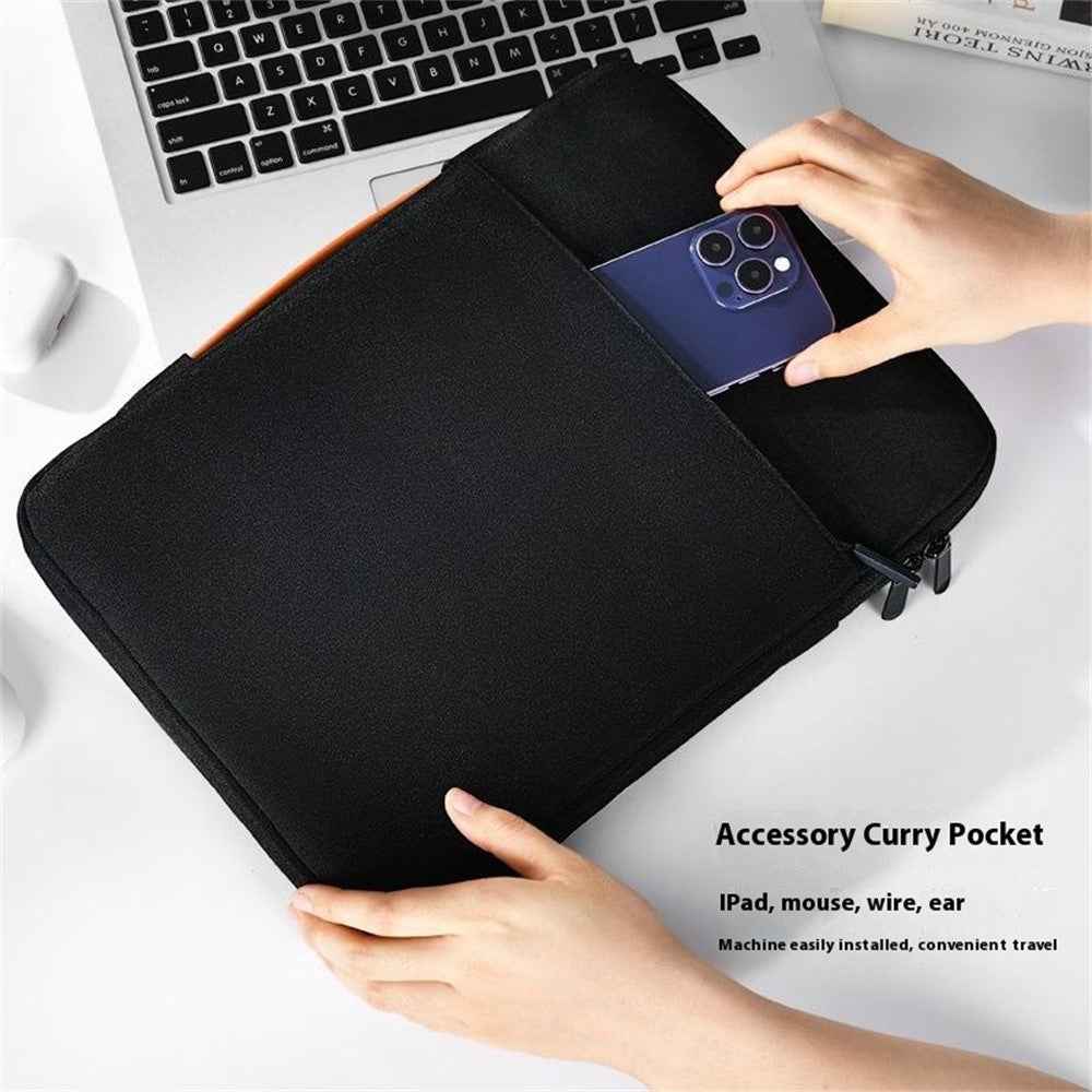For 13.3 inch Laptop Carrying Case Oxford Cloth Anti Vibration Protective Cover - Black