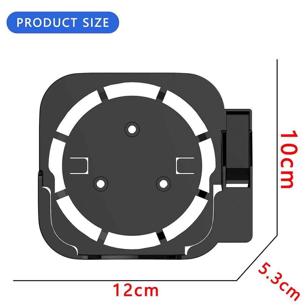 For Apple TV2/3/4/5/6 Wall-mounted Set-top Box Stand with Remote Control Protective Case - White+White