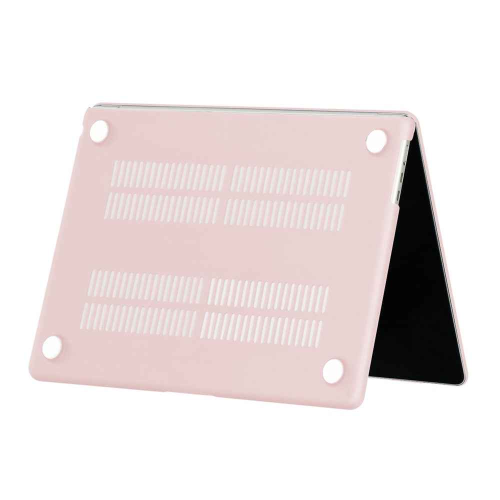 For MacBook Air 13 inch (2026) A3449 / (2025) A3240 / (2024) A3113 / (2022) A2681 Matte Finish Protective Laptop Cover Hard PC Notebook Case - Light Pink