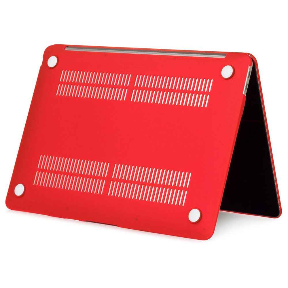 For MacBook Pro 16 inch (2026) A3429 A3428 / (2025) A3186 A3403 / (2024) A2991 / (2023) A2780 / (2021) A2485 Matte PC Front and Back Protective Shell - Red