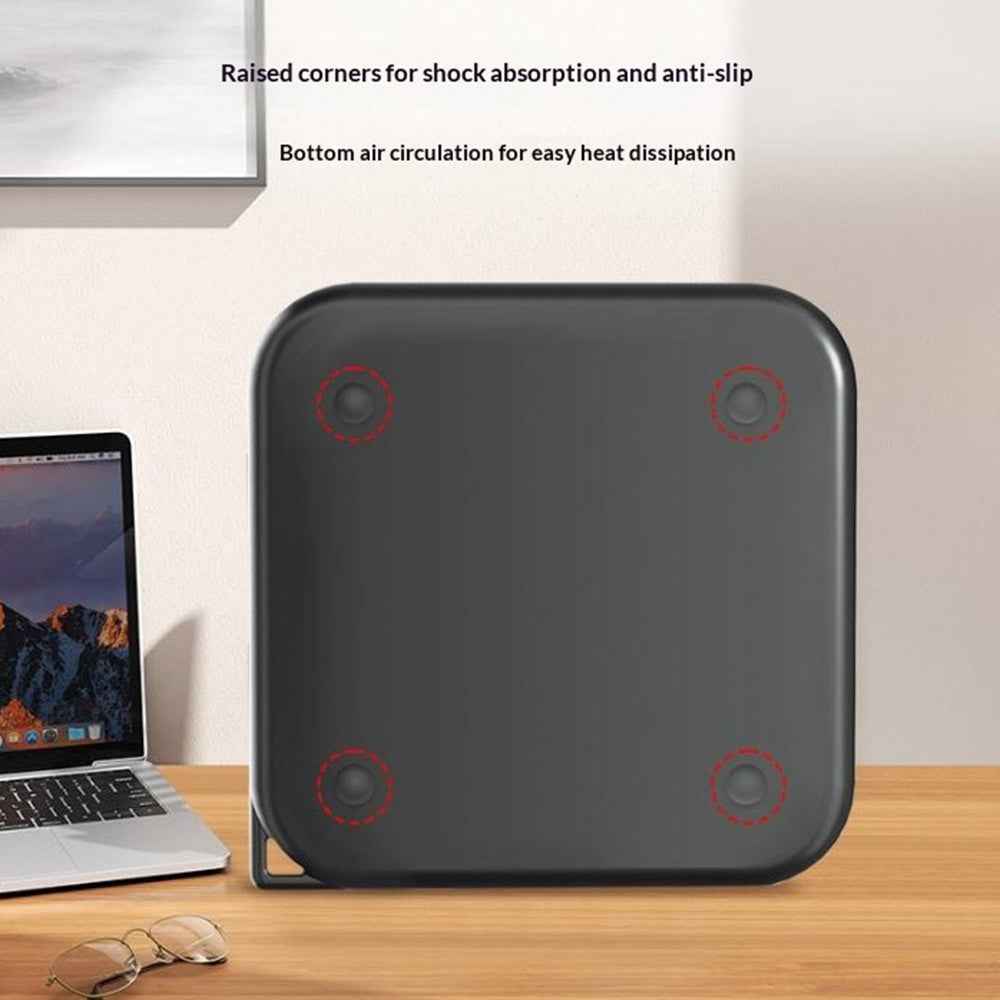 For Western Digital WD Elements SE SSD Silicone Case Shockproof Protective Cover with Lanyard - Dark Blue