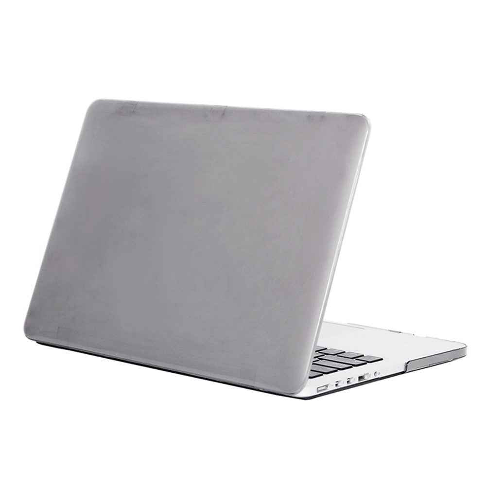 Front and Back See-through Shock Absorption Hard PC Shell Case for MacBook Pro 16 inch (2019) - Grey