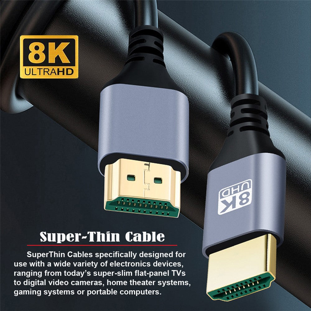 HD-028-5.0M-5m-Extra-Long-HDMI-2.1-Male-to-Male-Cable-Slim-Cord-High-Speed-8K-4K-HDTV-HD-Video-Line-(OD=4.0MM)