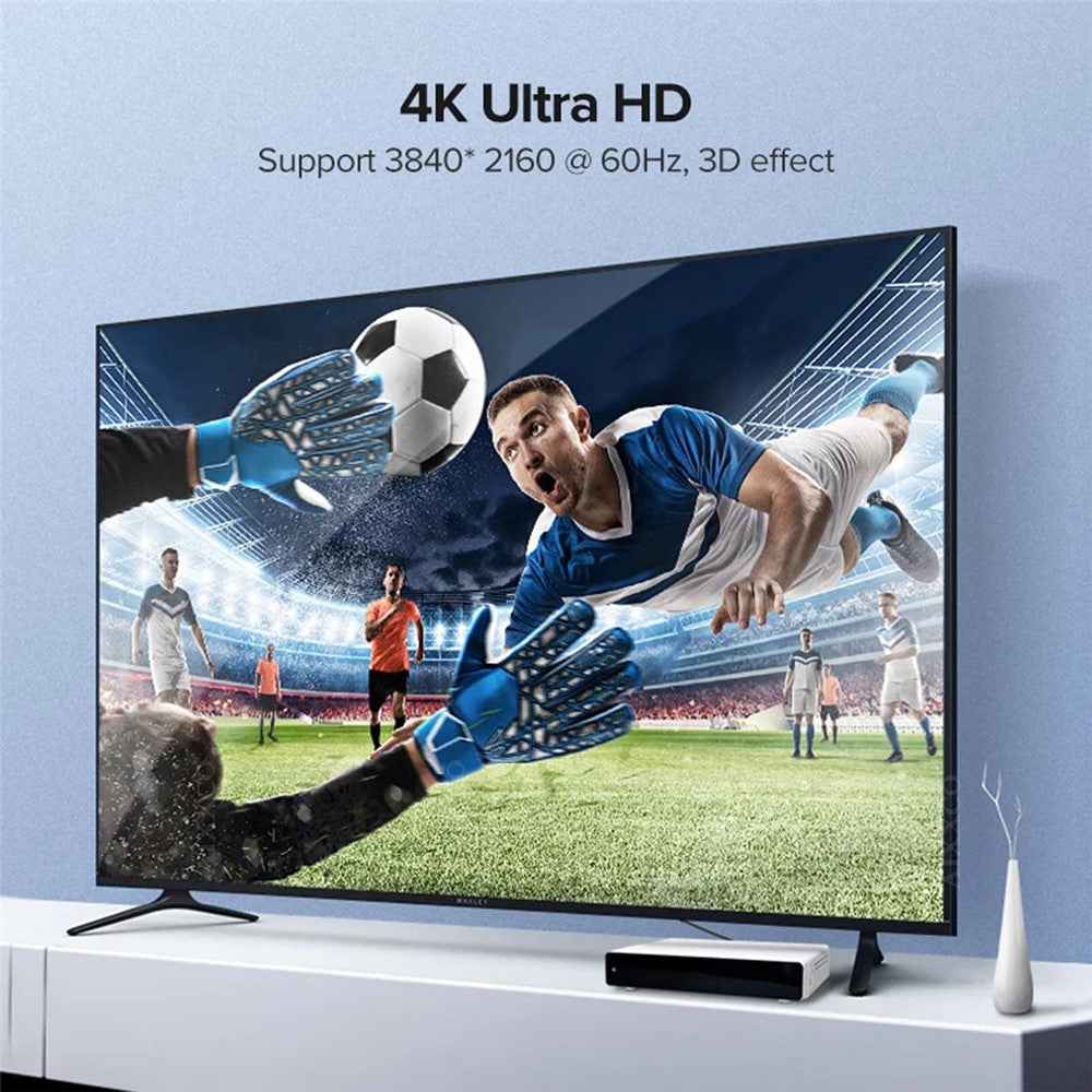 HD-037-BK Micro HDMI 1.4 Male to HDMI Male Stretch Coiled Cable 4K 60Hz Straight Connector Cord for HDTV PC Laptop Monitor