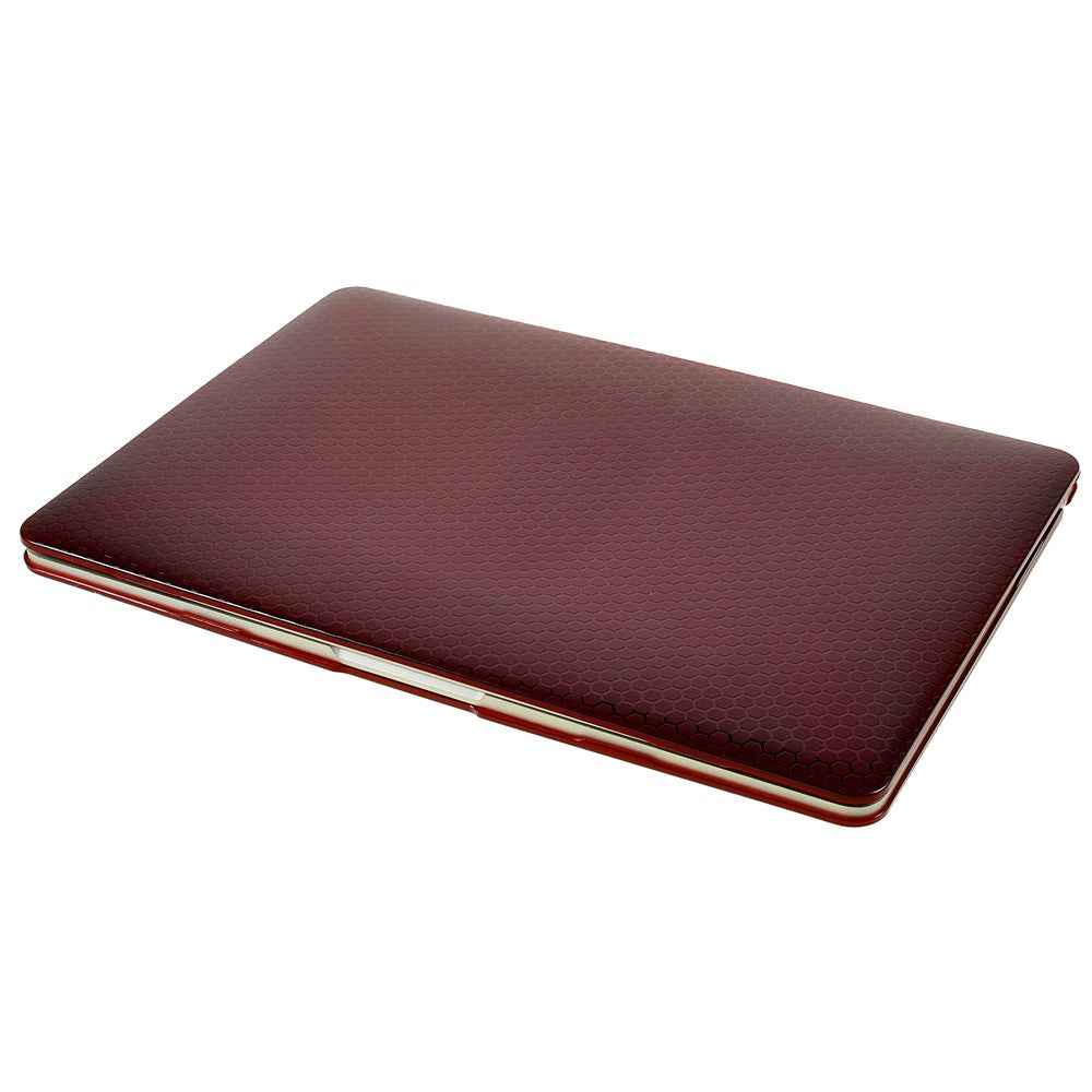 Honeycomb Texture PC Protective Cover Ultra-thin Laptop Case for MacBook Air 13.3-inch with Retina Display A2179 (2020)/A1932/A2337 - Red
