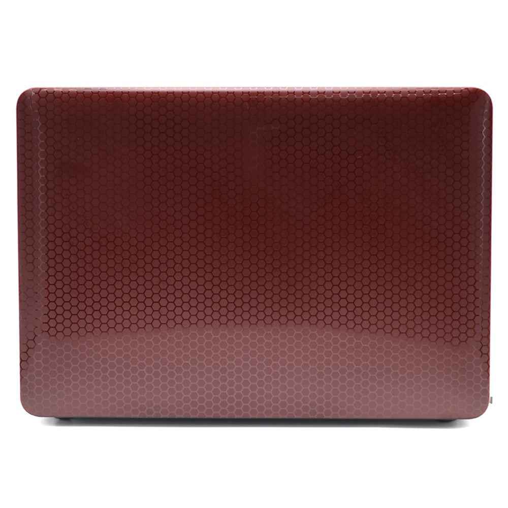 Honeycomb Texture PC Protective Cover Ultra-thin Laptop Case for MacBook Air 13.3-inch with Retina Display A2179 (2020)/A1932/A2337 - Red