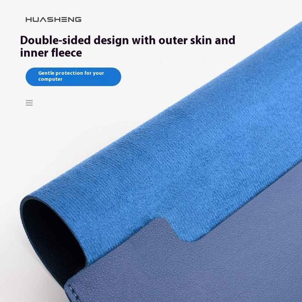 For 15.6 / 16 Inch Notebook Bag Ultra Thin Non Magnetic PU Leather Horizontal Laptop Sleeve - Light Brown