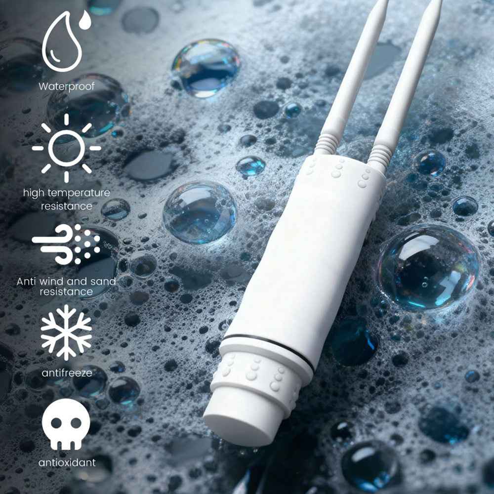 HW1800Y WiFi 6 AX1800 2.4 / 5.8G Dual Band MESH Router IP67 Waterproof Outdoor AP Repeater - AU Plug
