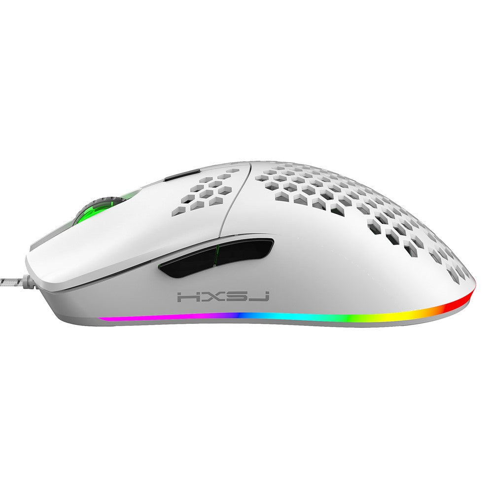 J900-RGB-Lighting-Honeycomb-Holow-Programmable-Gaming-Mouse-White
