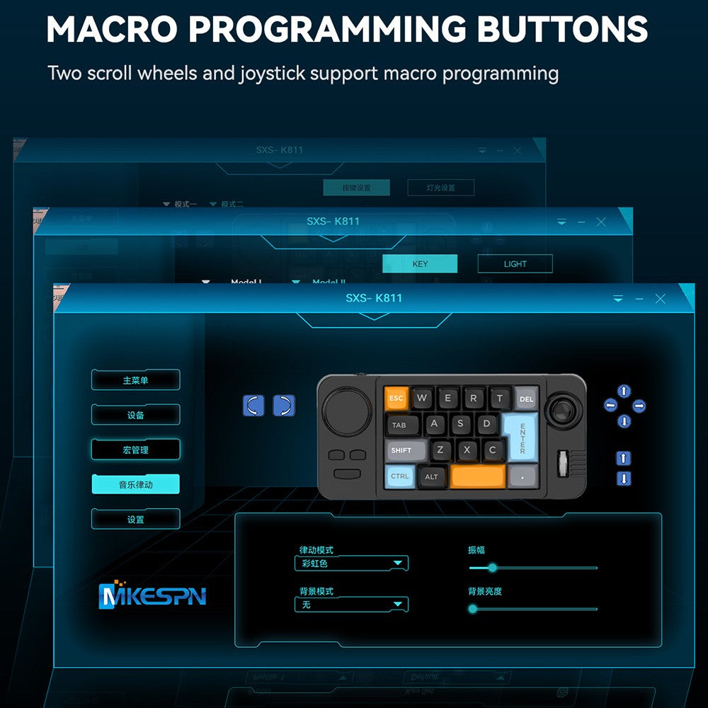 K811-19-Keys-Wired-Gaming-Keyboard-Macro-Programmable-Mechanical-Keyboard-with-RGB-Backlit-Yellow