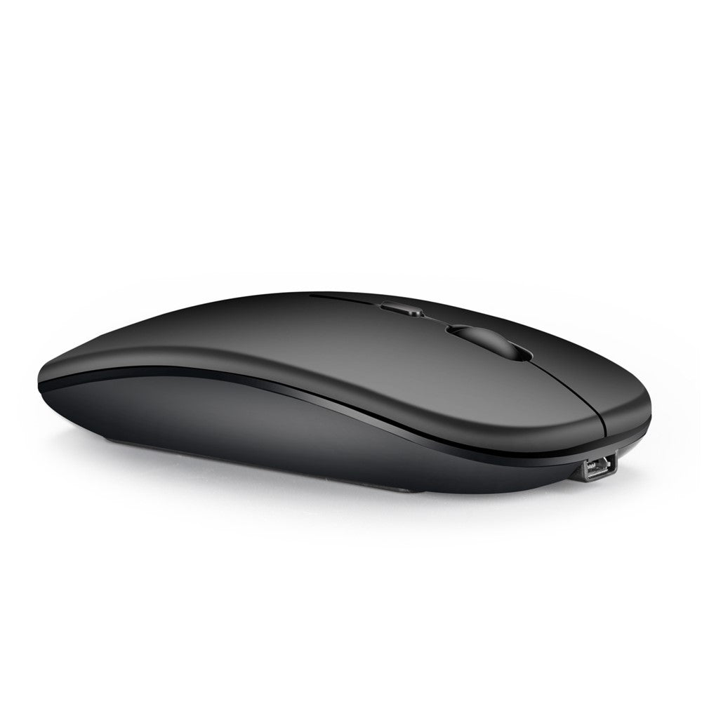M80-2.4G-Wireless-Mouse-Rechargeable-800/1200/1600-DPI-Computer-Mouse-Ultra-Thin-Silent-Mice-for-Home-Office-Notebook-Matte-Black