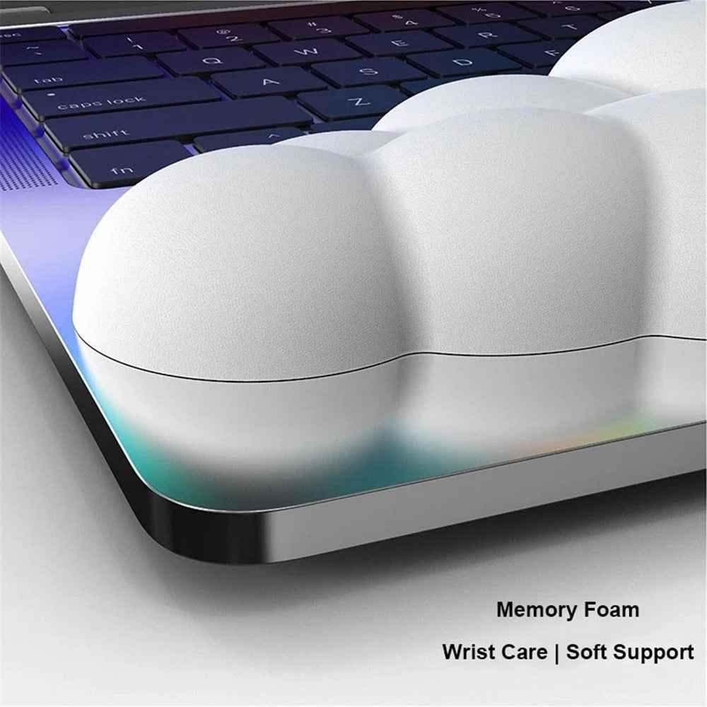 Memory Foam Keyboard Wrist Rest Pad Cloud Shape Anti-slip Wrist Support Pad - Purple