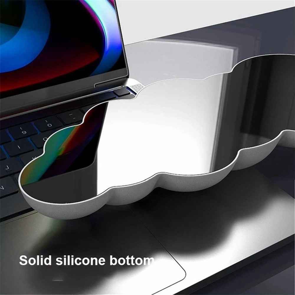 Cloud-Shaped Wrist Rest Pad with Memory Foam for Mouse - White