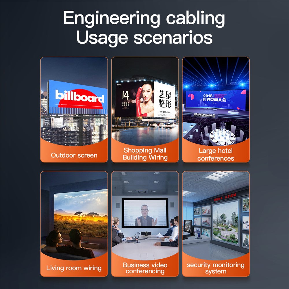 HD003-3m-HDMI-2.0-4K-HD-Video-Cable-TV-Monitor-Connection-Engineering-Cable