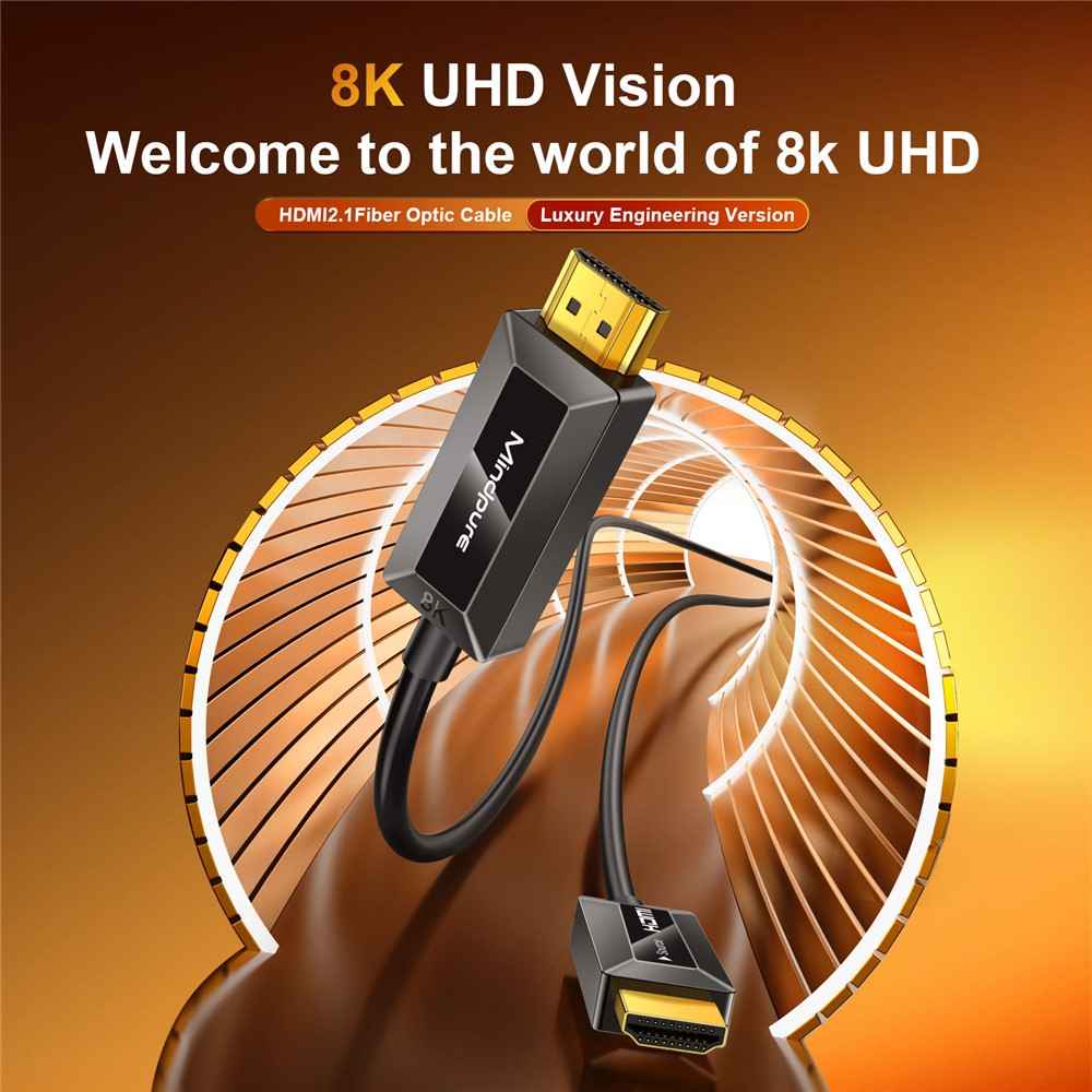 HDMI 2.1 Fiber Optic Cable 8K UHD 15m