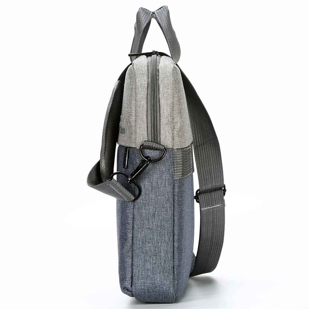 T52 14-inch Notebook Crossbody Handbag Portable Laptop Zipper Bag (with Shoulder Strap) - Dark Blue
