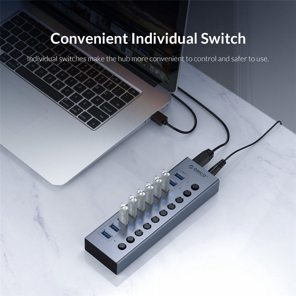 BT2U3-13AB-13-Port-USB3.0-5Gbps-Data-Transmission-USB-Hub-Aluminum-Alloy-Phone-Charging-Splitter-with-Individual-Switches-EU-Plug