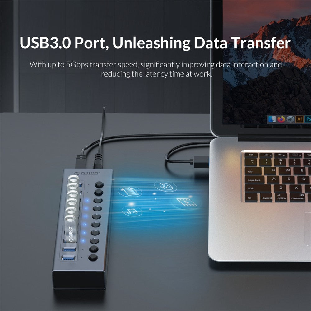 BT2U3-13AB-13-Port-USB3.0-5Gbps-Data-Transmission-USB-Hub-Aluminum-Alloy-Phone-Charging-Splitter-with-Individual-Switches-EU-Plug