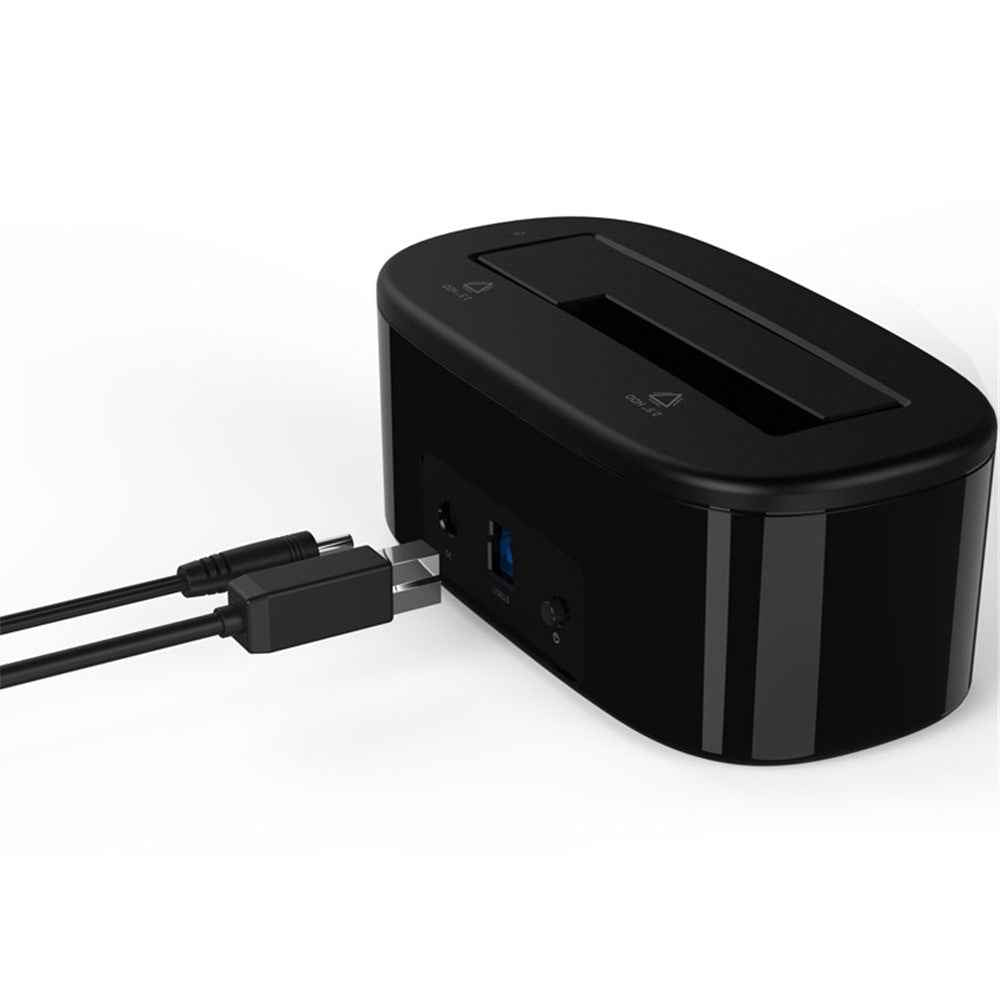 Tool Free 5Gbps Super Speed USB 3.0 to SATA External Hard Drive Docking Station (6218US3) - Black / EU Plug