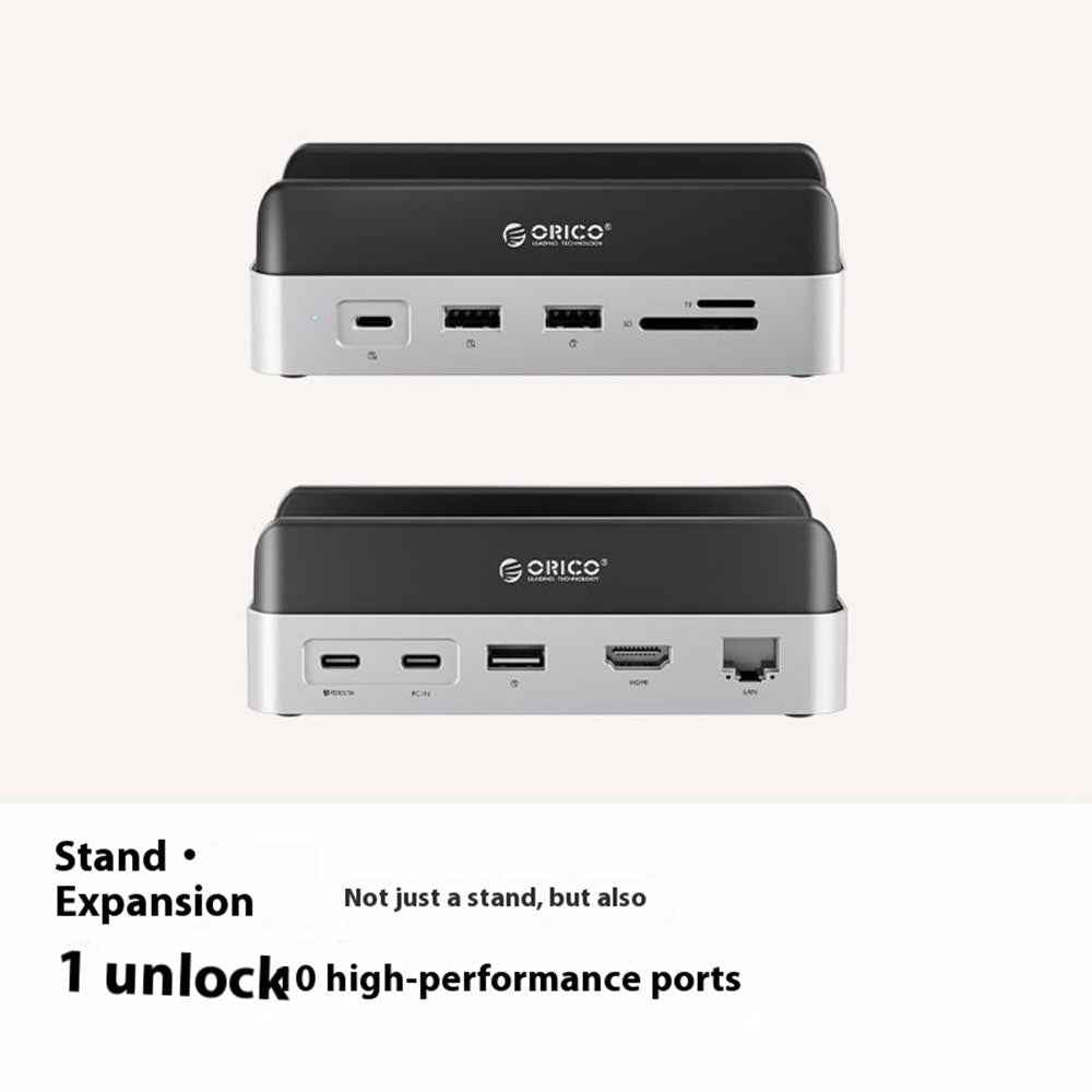 VS10 For Mac mini M4 Expansion Dock Converter M.2 SSD Enclosure Desktop Storage Base, 2TB Capacity