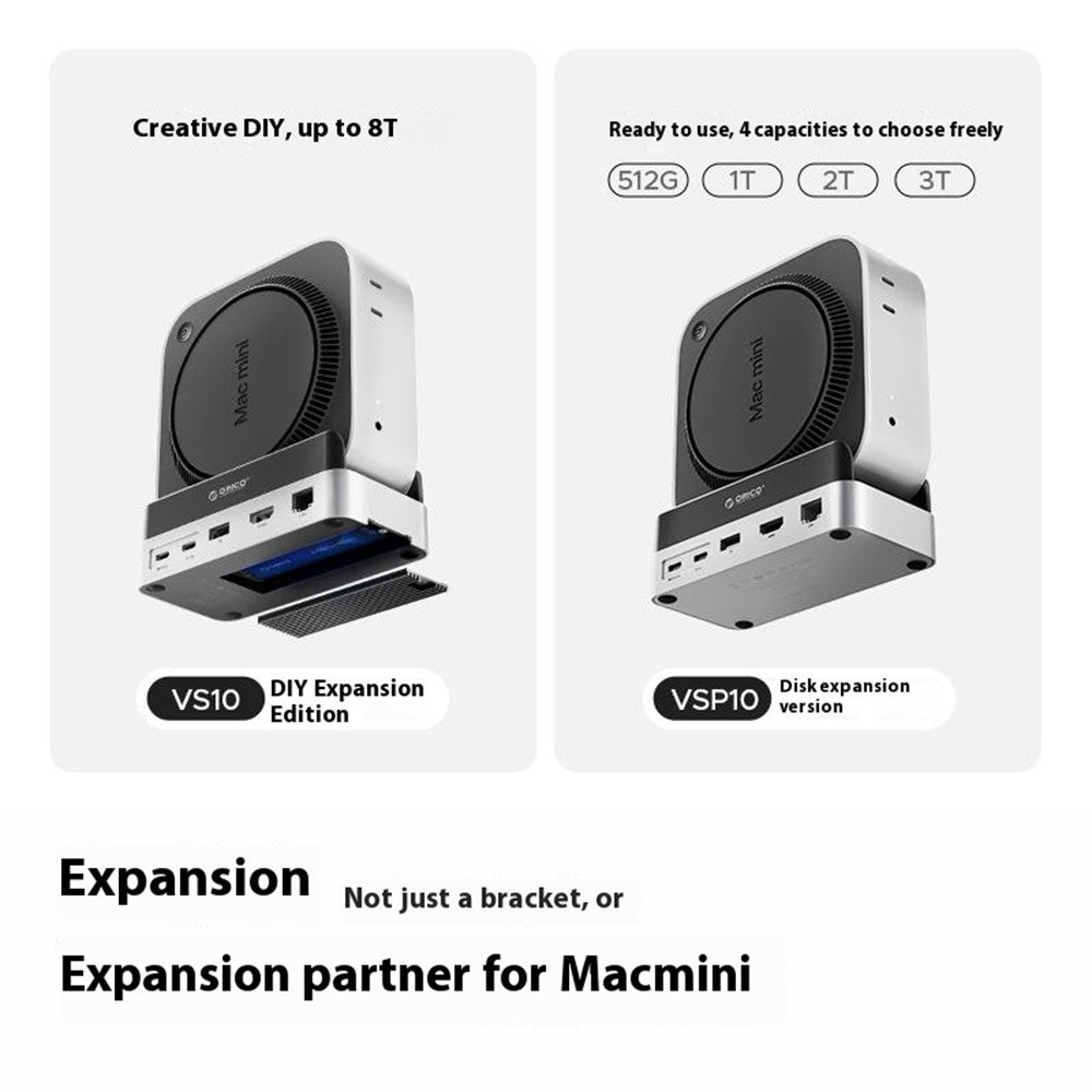 VS10-For-Mac-mini-M4-Expansion-Dock-Converter-M.2-SSD-Enclosure-Desktop-Storage-Base,-2TB-Capacity