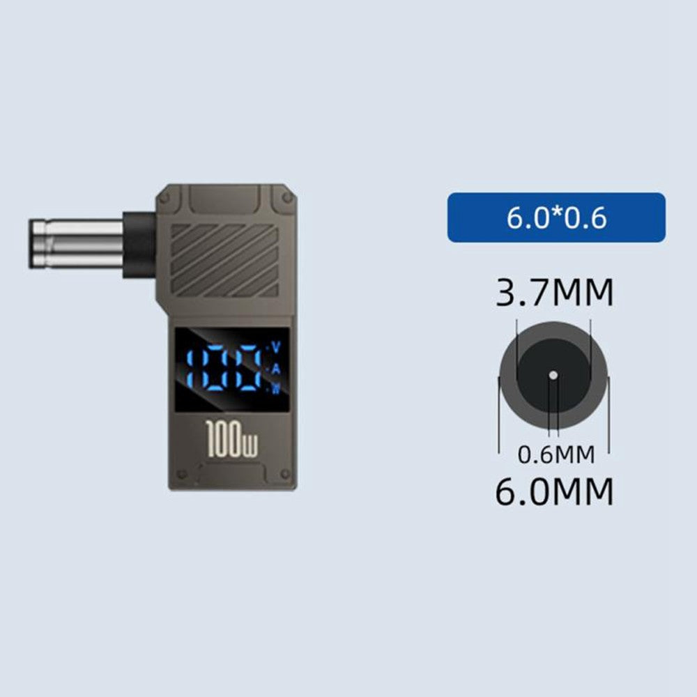 PD-100W-Laptop-Charging-Adapter-Type-C-to-DC-6.0x0.6mm-Digital-Display-Fast-Charging-Converter