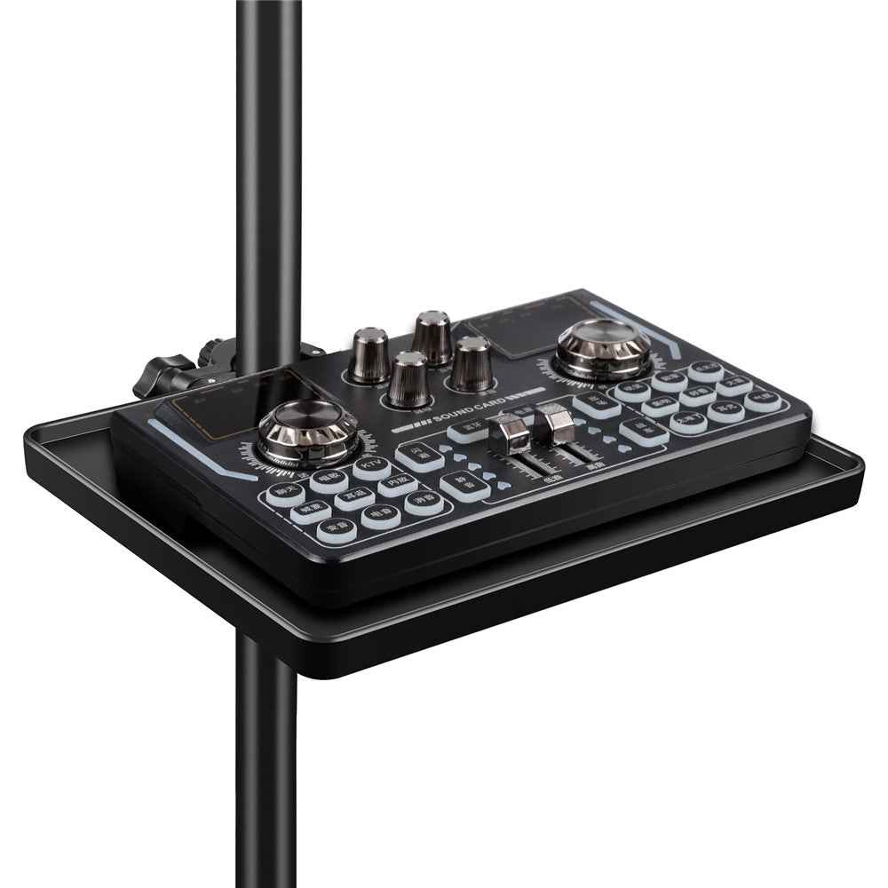 PU626 Standard Sound Card ABS Tray for Microphone Music Stand, 16.5 x 22cm