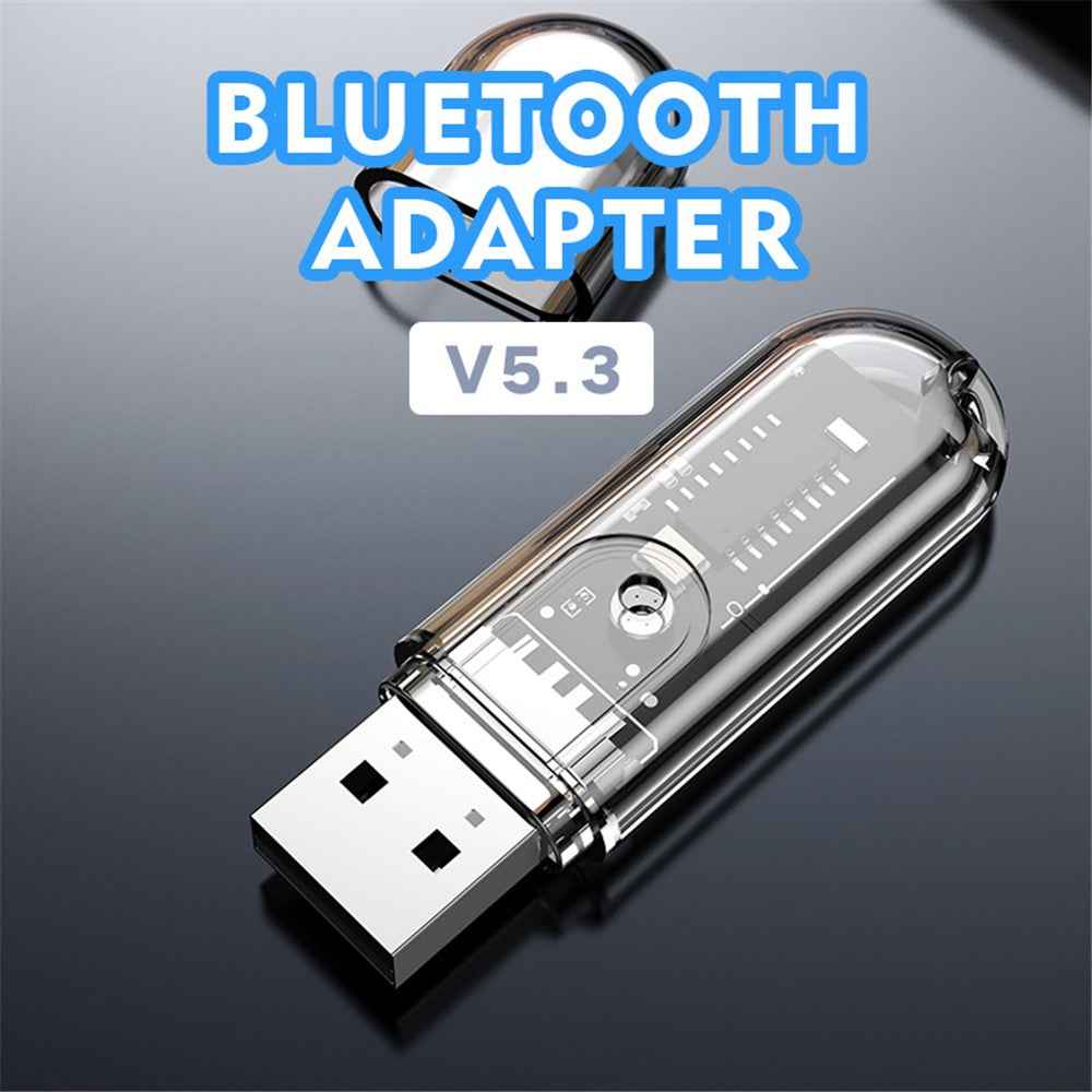 R10 Bluetooth-compatible 5.3 USB Dongle Audio Receiver Wireless Adapter for Car Audio Speaker Amplifier