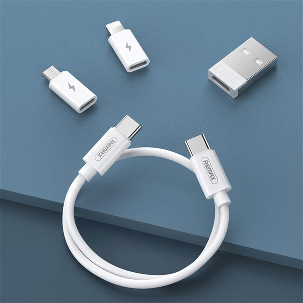 RC-190-Multi-Functional-Cable-Card-Carrying-Case-with-Type-C-Cable,-Micro-USB-/-Lightning-/-USB-Adapter-Kit-Cable-Converter-Storage-Box-Support-Data-Transfer-Blue
