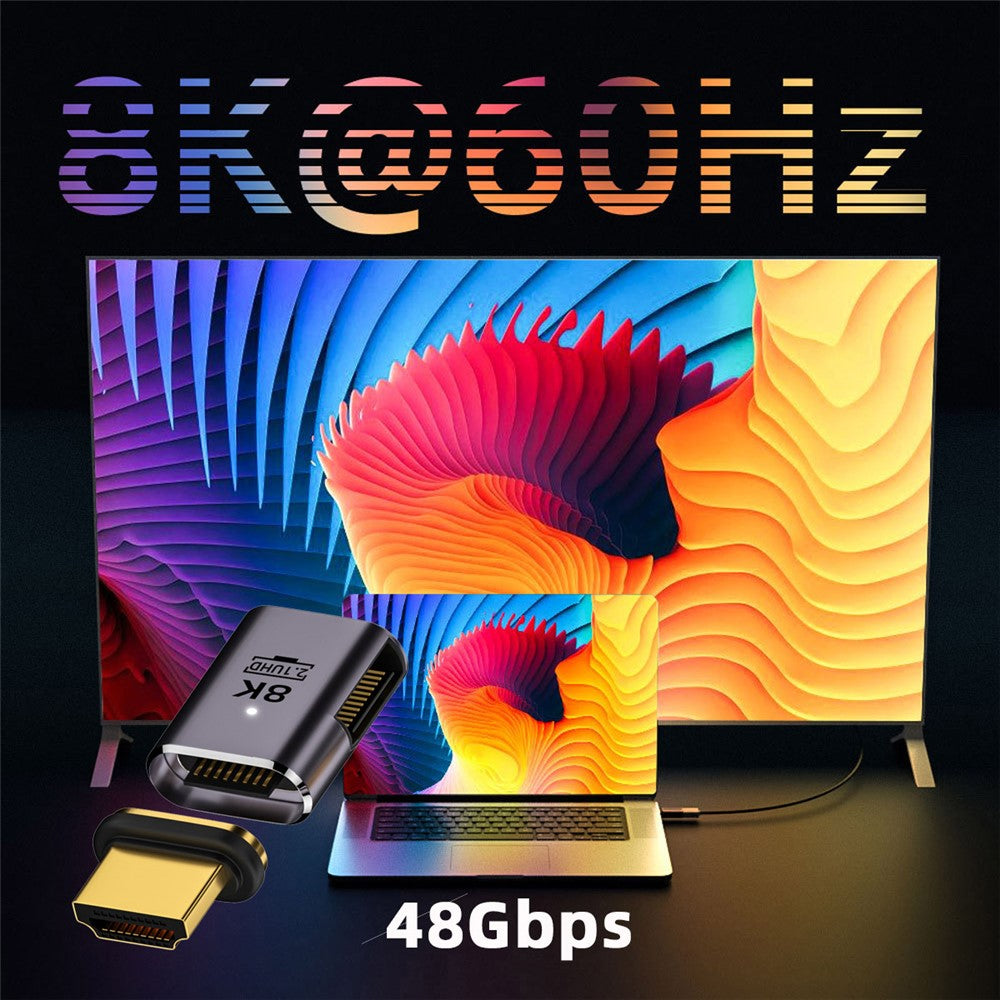 Right-Angled-48Gbps-Converter-UHD-HDTV-Magnetic-HDMI-2.1-Adapter-Supports-8K-60Hz-High-Resolution