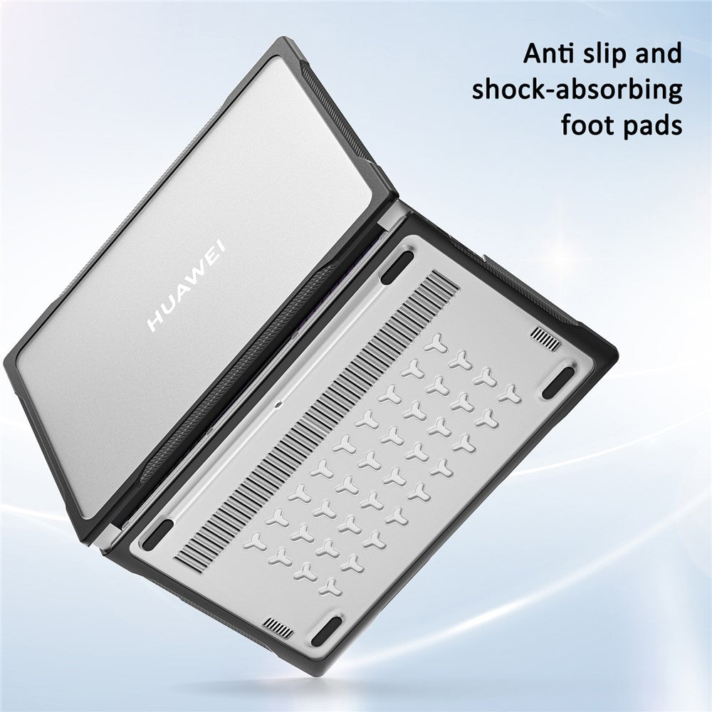 Sailor-Series-for-Huawei-MateBook-D14-(2023)-Laptop-Case-Dual-Layer-PC+TPU-Protective-Cover-Transparent
