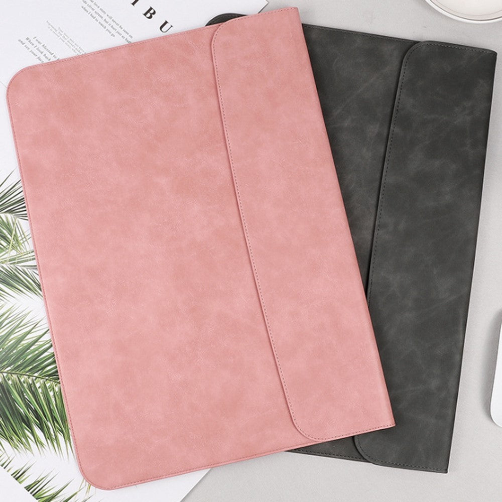 SS13-13-Inch-Notebook-Computer-Carrying-Pouch-Lightweight-Thin-Laptop-Sleeve-Bag-Ultra-thin-PU-Leather-Mouse-Pad-Brown