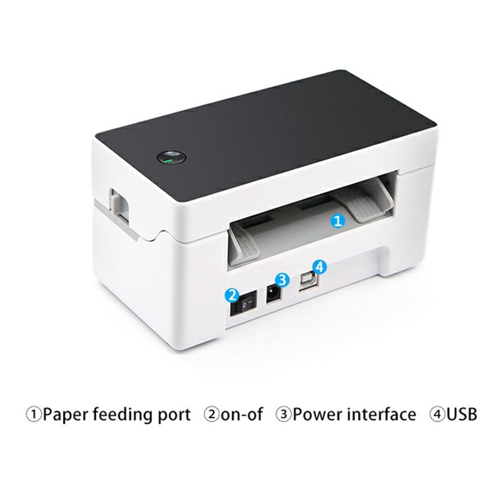 TDL402-Fast-Printing-203DPI-Thermal-Printer-Inkless-Barcode-Label-Printer,-USB-+-Bluetooth-compatible-Version-UK-Plug