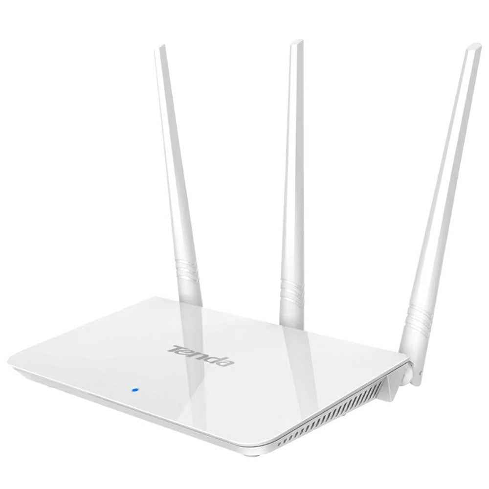 F3 Wireless Router 300M WiFi 3x5dBi Antennas Fiber Broadband for Home, EU Plug