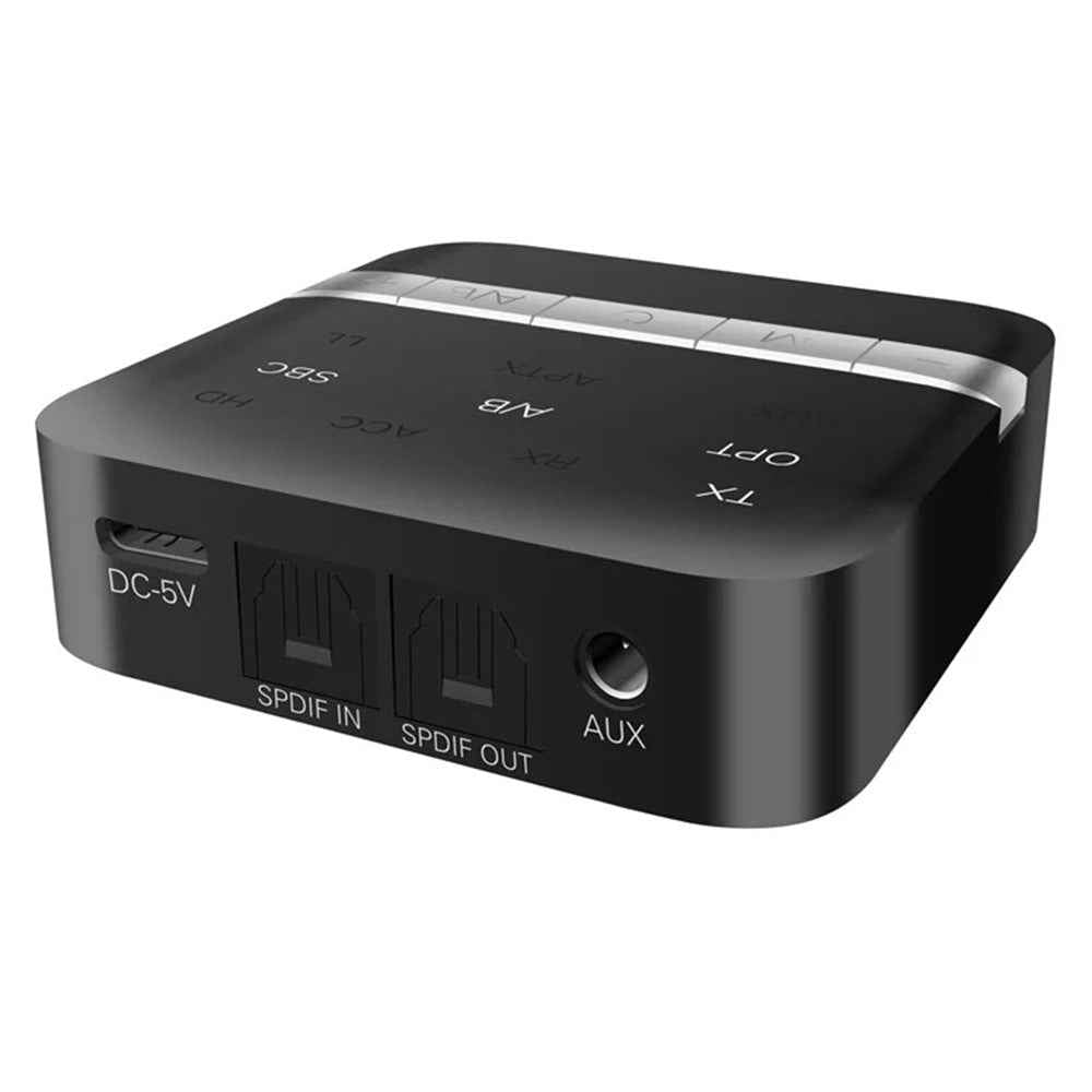 TX200 2 In 1 Transmitter Receiver Bluetooth-Compatible Optical Coaxial Audio Adapter for TV  /  Home Theater ( Chip: CSR8675 )