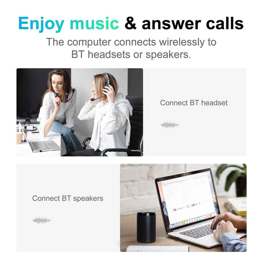 TX56 Bluetooth-compatible Adapter for PC Computer USB Transmitter Mini Wireless Ultra Small Bluetooth-compatible 5.0 Dongle for Phone Calling Transmit Audio