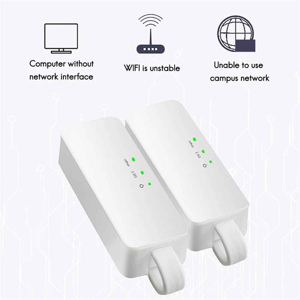 TXA090 2500Mbps Ethernet LAN Adapter Type-C to RJ45 2.5G Gaming Network Card