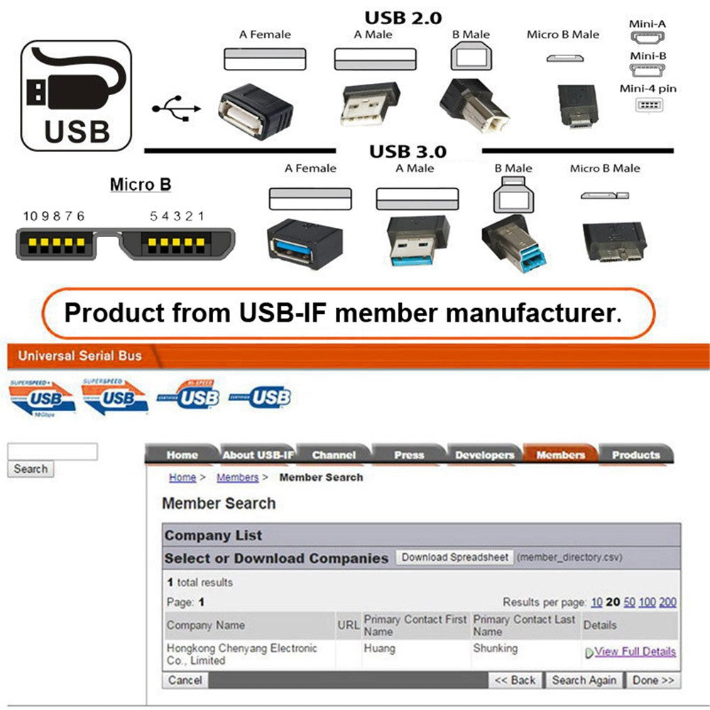 U3-083-AM-50cm-Type-A-USB-3.0-Male-to-Micro-3.0-Type-B-Female-Converter-5Gbps-Screw-Mount-Type-Extension-Cable