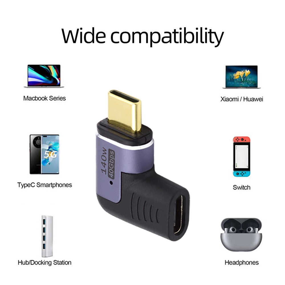 UC-062-RI-40Gbps-USB4-Magnetic-Type-C-Male-to-Female-Left-Right-Angled-140W-Power-Data-8K-Video-Adapter-for-Laptop-Phone
